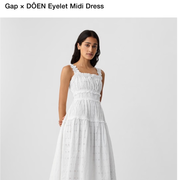 NWT gap x DOEN Eyelet Dress - Picture 3 of 6